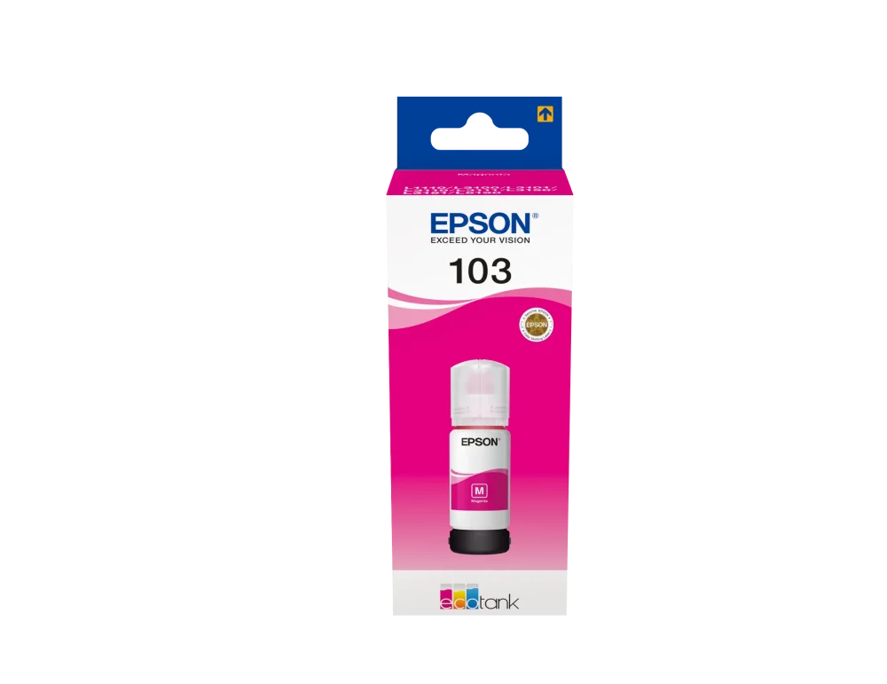 Epson 103 Magenta Ink Bottle 65ml – EcoTank Series (C13T00S34A)