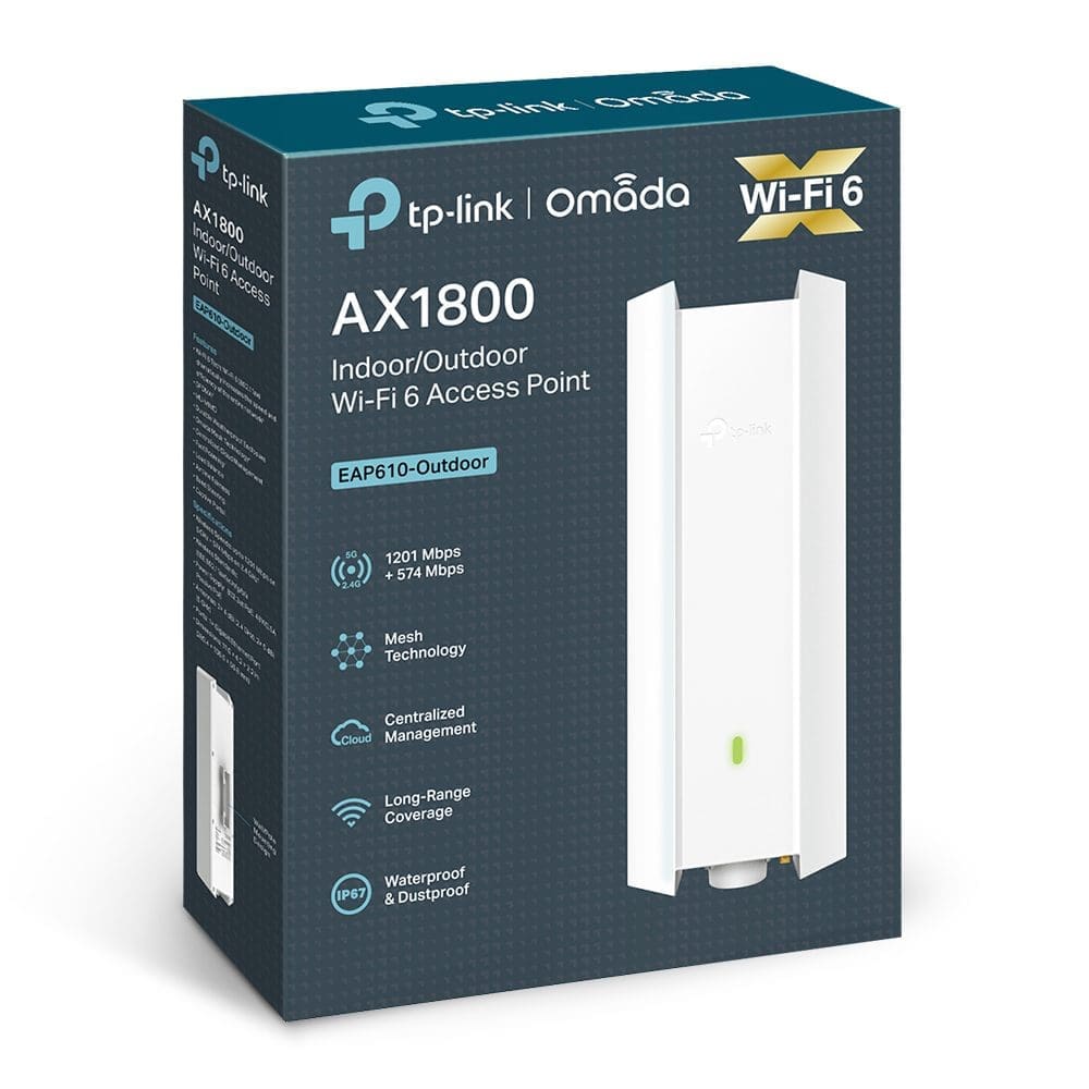 TP-Link EAP610-Outdoor AX1800 Wi-Fi 6 Indoor & Outdoor Access Point