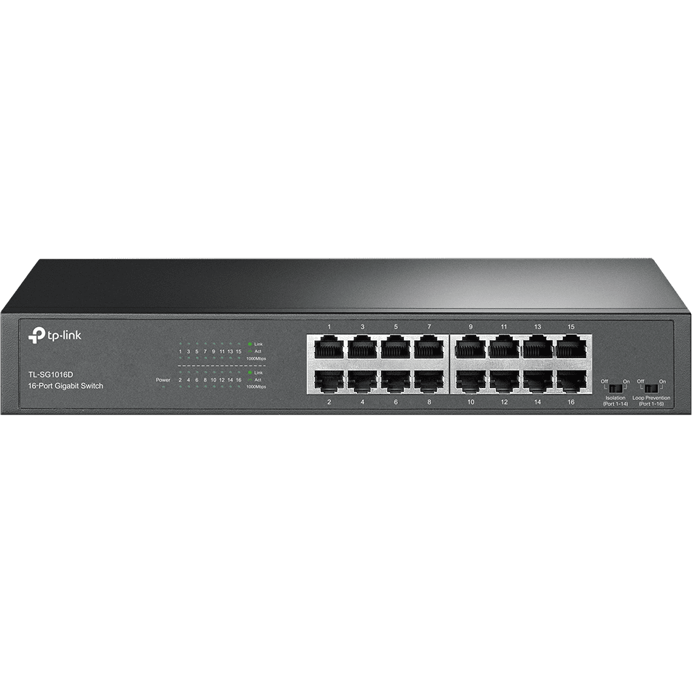 TP-Link TL-SG1016D V12 16-Port Gigabit Ethernet Desktop & Rackmount Switch - Image 2