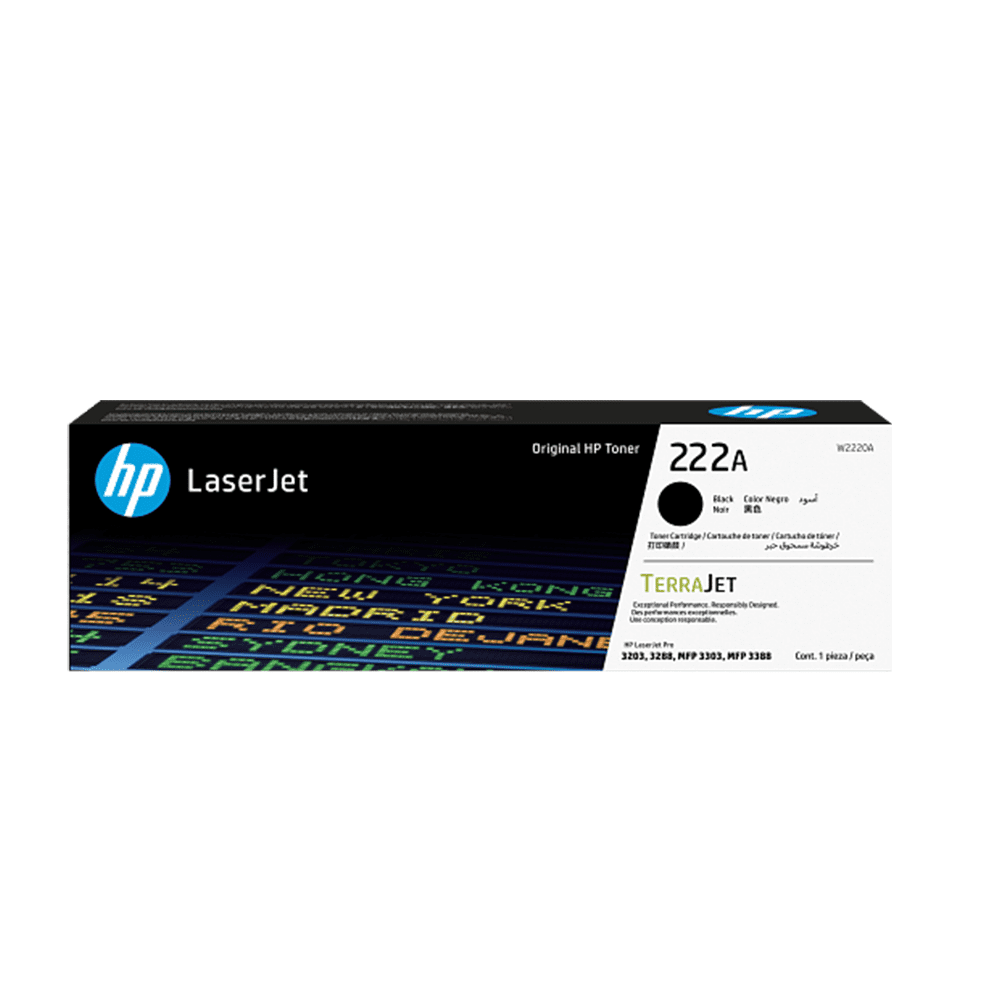 HP 222A Black Toner Cartridge W2220A