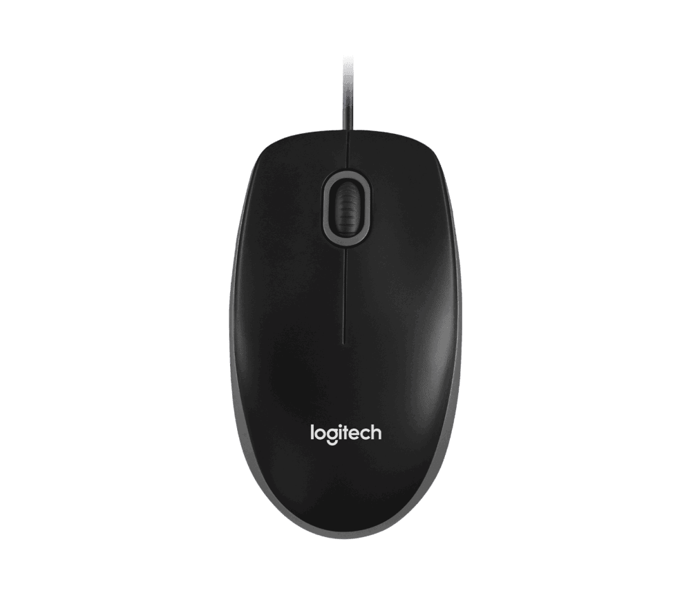 Logitech B100 Optical USB Mouse – Wired USB-A Mouse